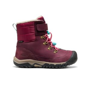 Big Kids' Kanibou Waterproof Winter Boot  |  Fig/Pink Lemonade